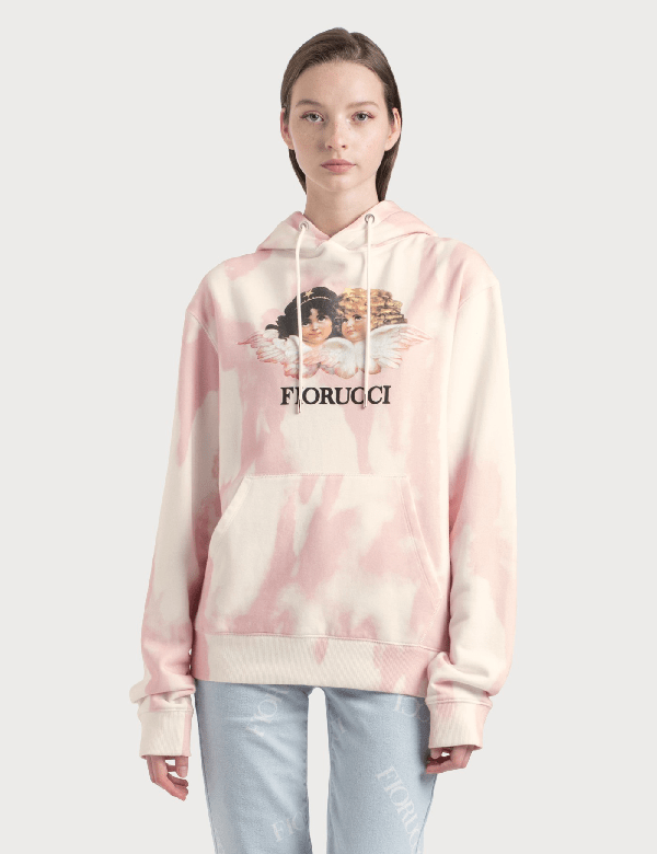 Fiorucci Tiedye Angels Hoodie In Pink ModeSens