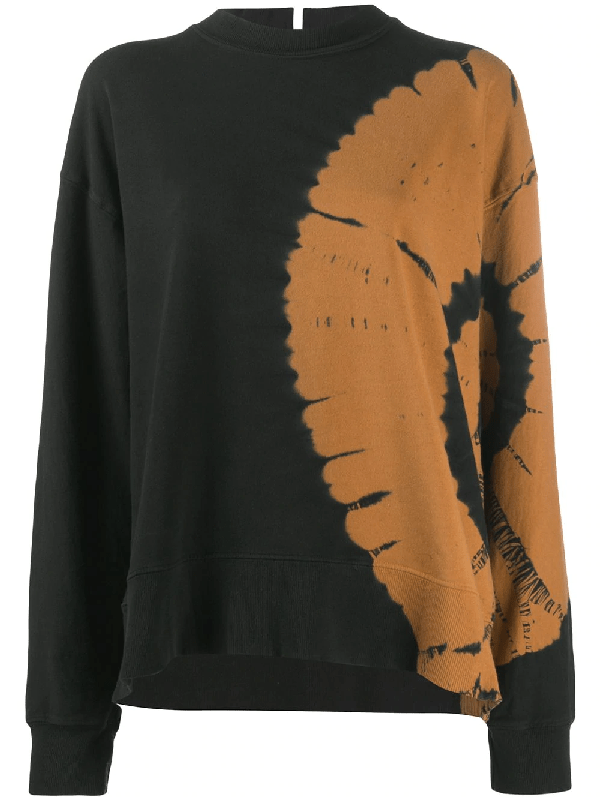 Proenza Schouler Tiedye Oversize Sweatshirt In 黑色 ModeSens