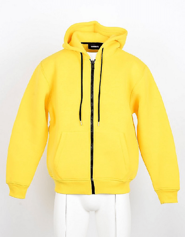 Diesel Lemon Yellow Front Zip Men's Hoodie ModeSens