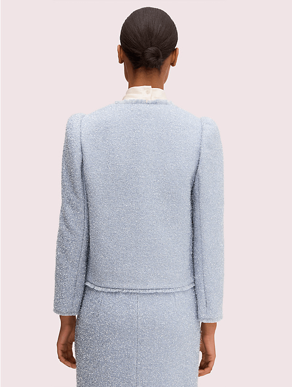 Kate Spade Tinsel Tweed Jacket In Moonglow ModeSens