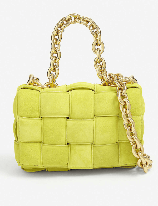 Bottega Yellow The Chain Cassette Leather Shoulder Bag In Green ModeSens