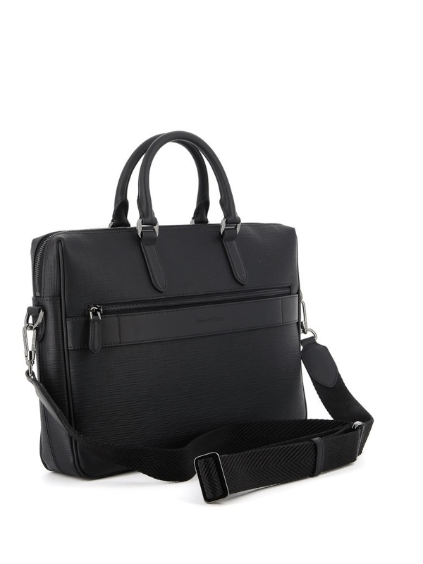 Ermenegildo Zegna Men's Lhjakc1467j Black Leather Briefcase ModeSens