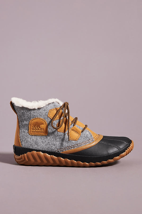 Sorel Outnabout Plus Waterproof Duck Boots In Quarry Leather ModeSens