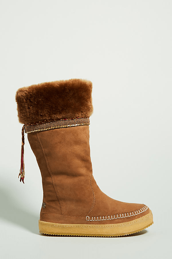 Laidback London Kili Tall Boots In Beige ModeSens