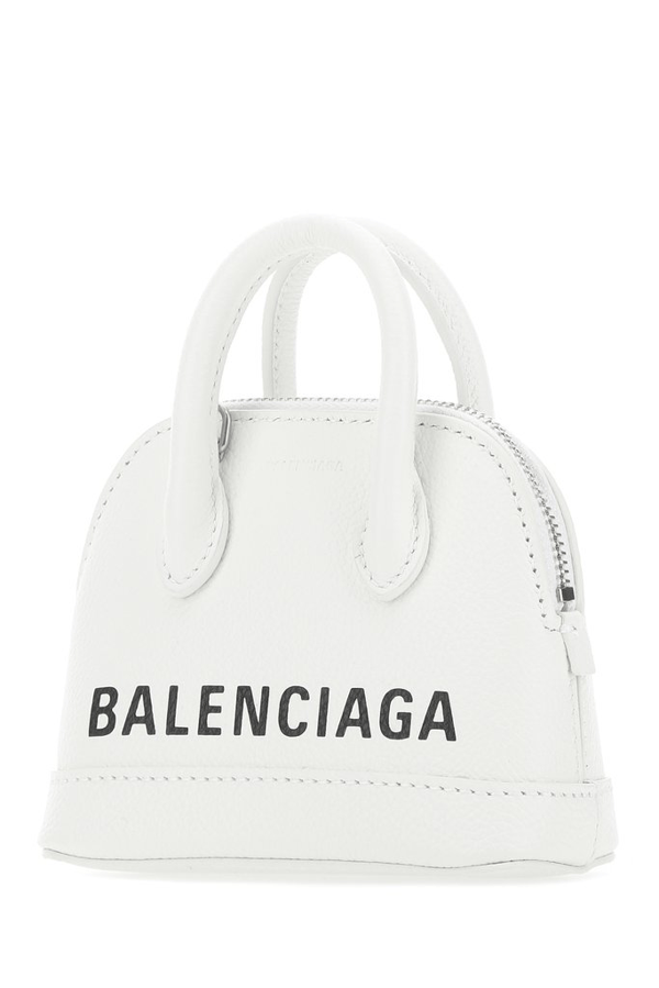Balenciaga Women's Nano Ville Leather Top Handle Bag In White ModeSens