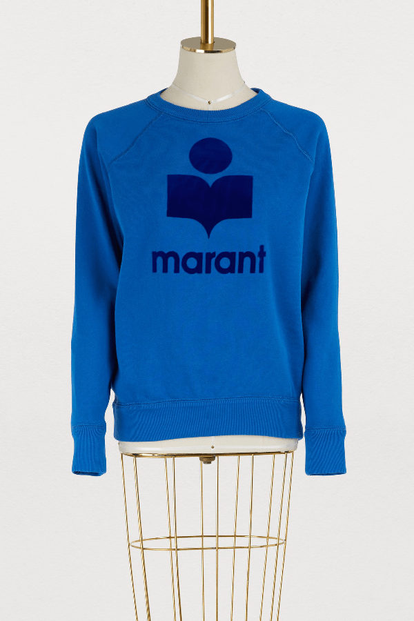 Isabel Marant Étoile Milly Cotton Sweatshirt In Blue ModeSens