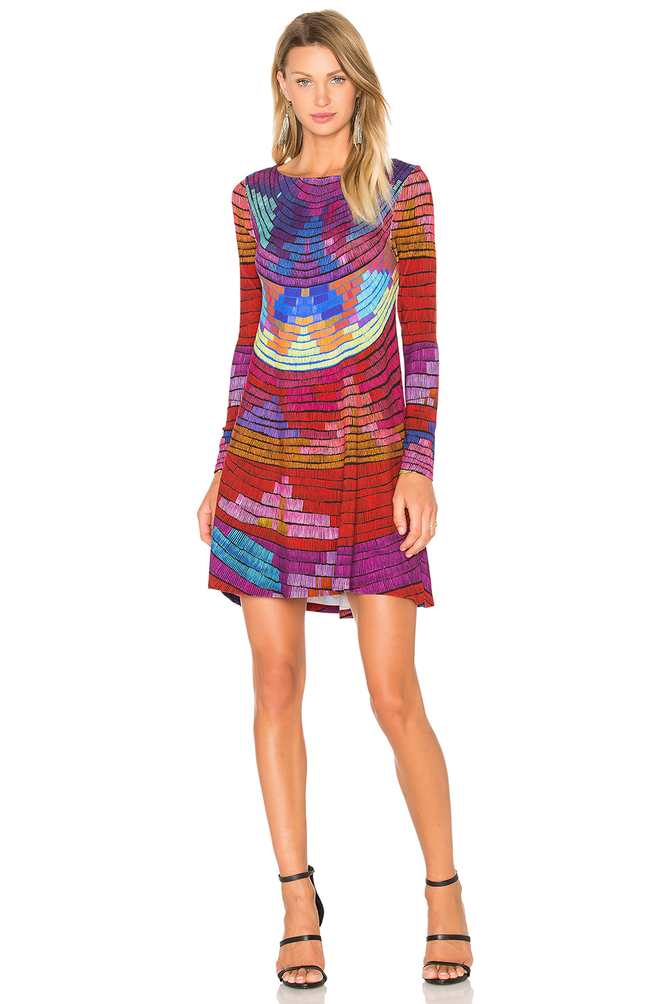 Mara Hoffman Radial Swing Mini Dress In 树莓红 ModeSens