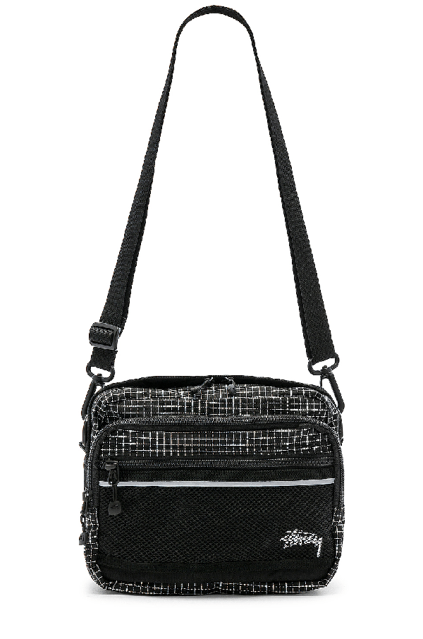 Stussy Ripstop Nylon Shoulder Bag In Black ModeSens
