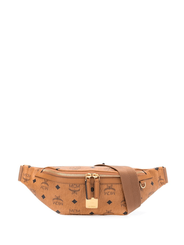 Mcm Women's Small Fursten Visetos Belt Bag In Brown ModeSens