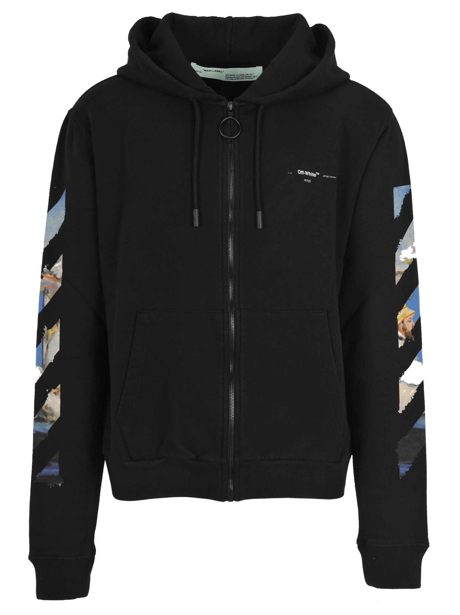 Offwhite Off White Arrow Impressionism Hoodie Zip In Black ModeSens