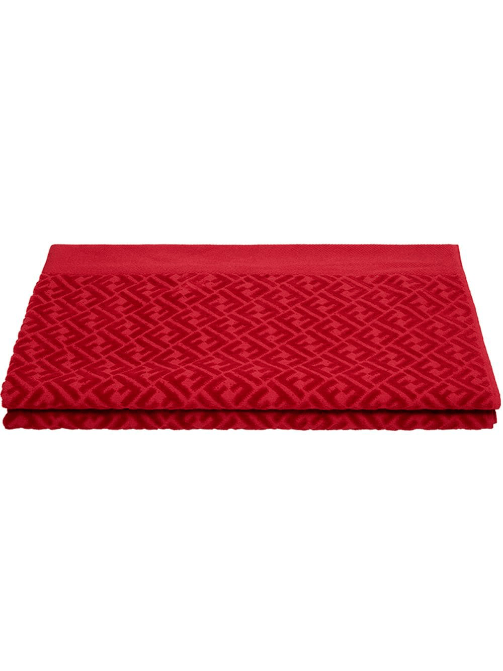 Fendi Ff Logo Beach Towel Red In F0Tz5Red ModeSens
