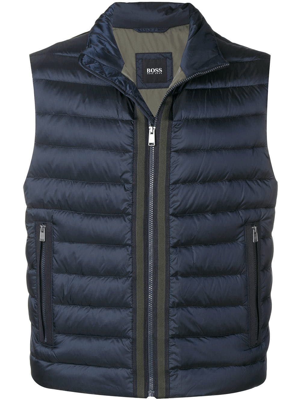 Boss Hugo Boss Padded Gilet Jacket Blue ModeSens