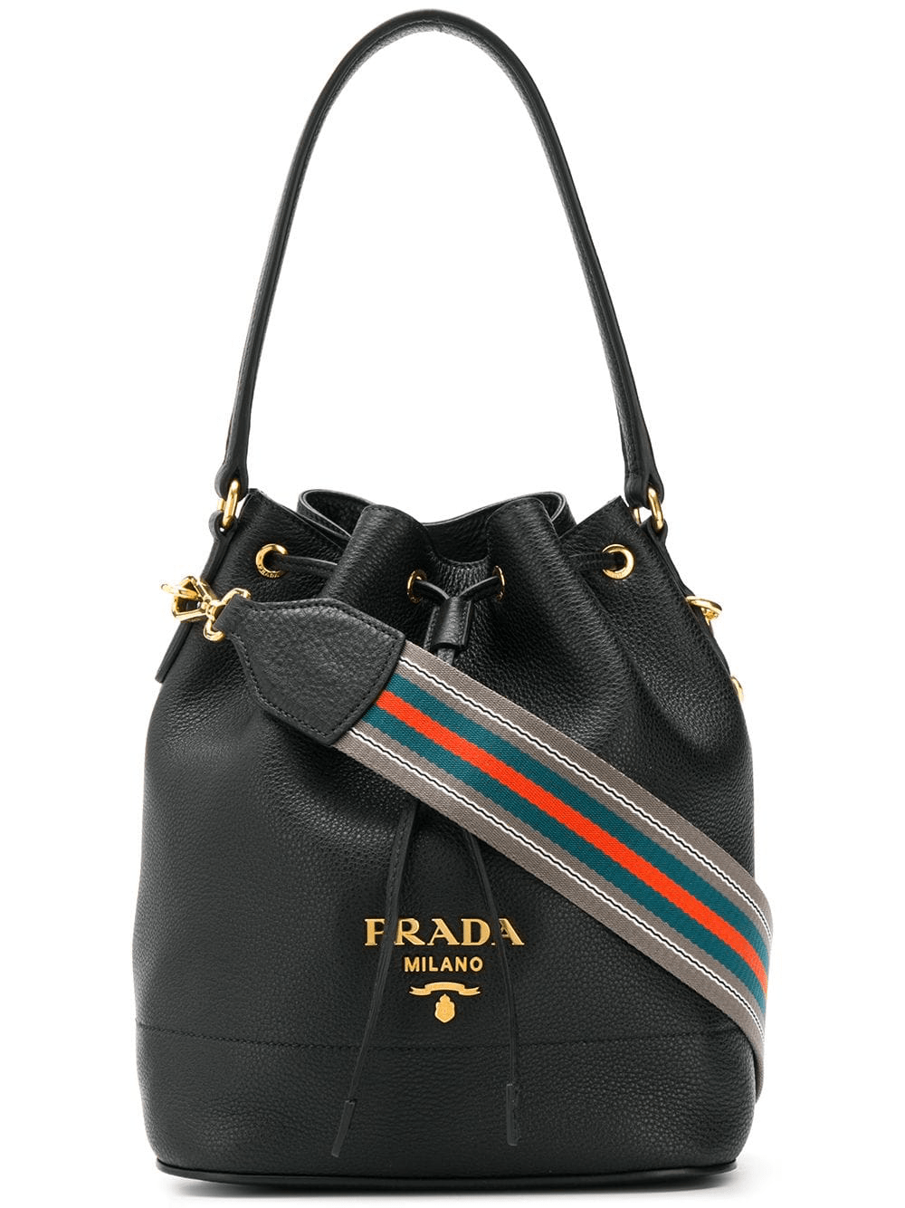 Prada Classic Bucket Bag Black ModeSens