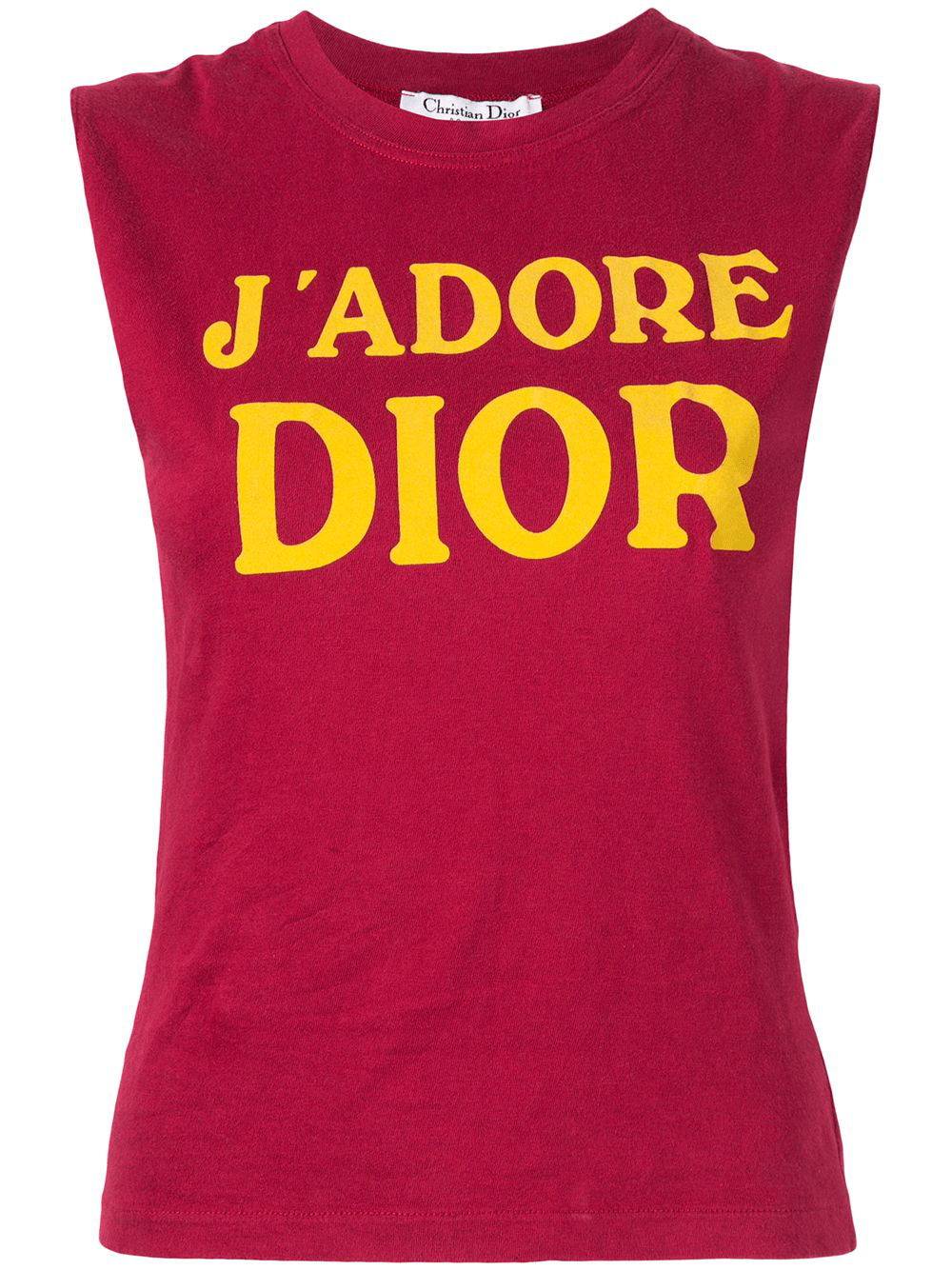 Dior Christian Vintage J'adore Tank Top Pink ModeSens