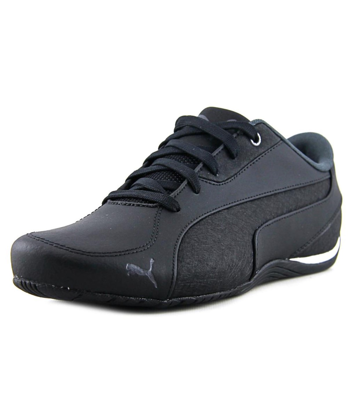 Puma Drift Cat 5 Round Toe Leather Sneakers' In Black ModeSens