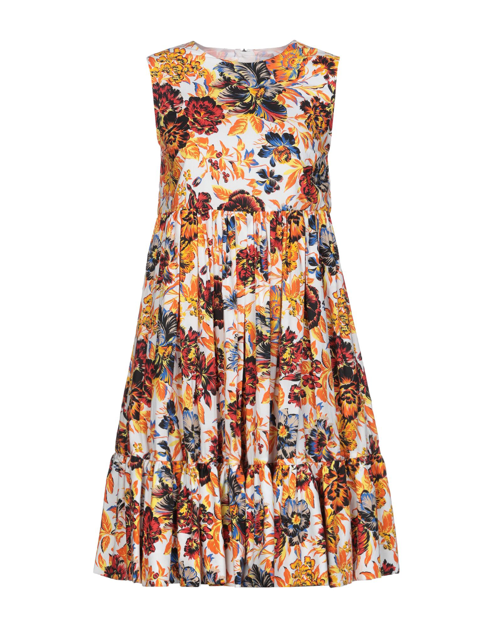 Msgm Kneelength Dress In Orange ModeSens