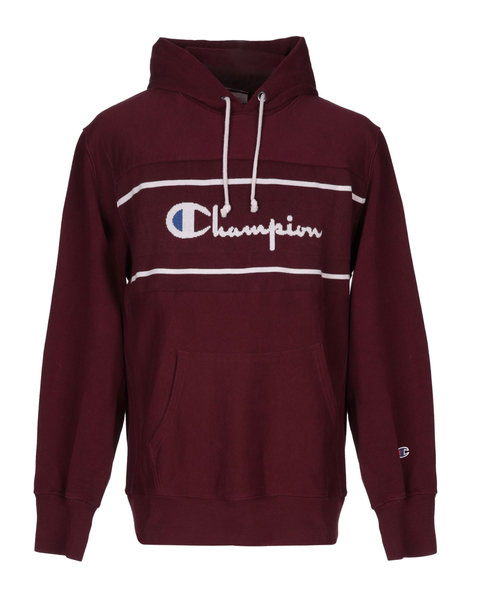 Champion Hooded Sweatshirt In Maroon ModeSens