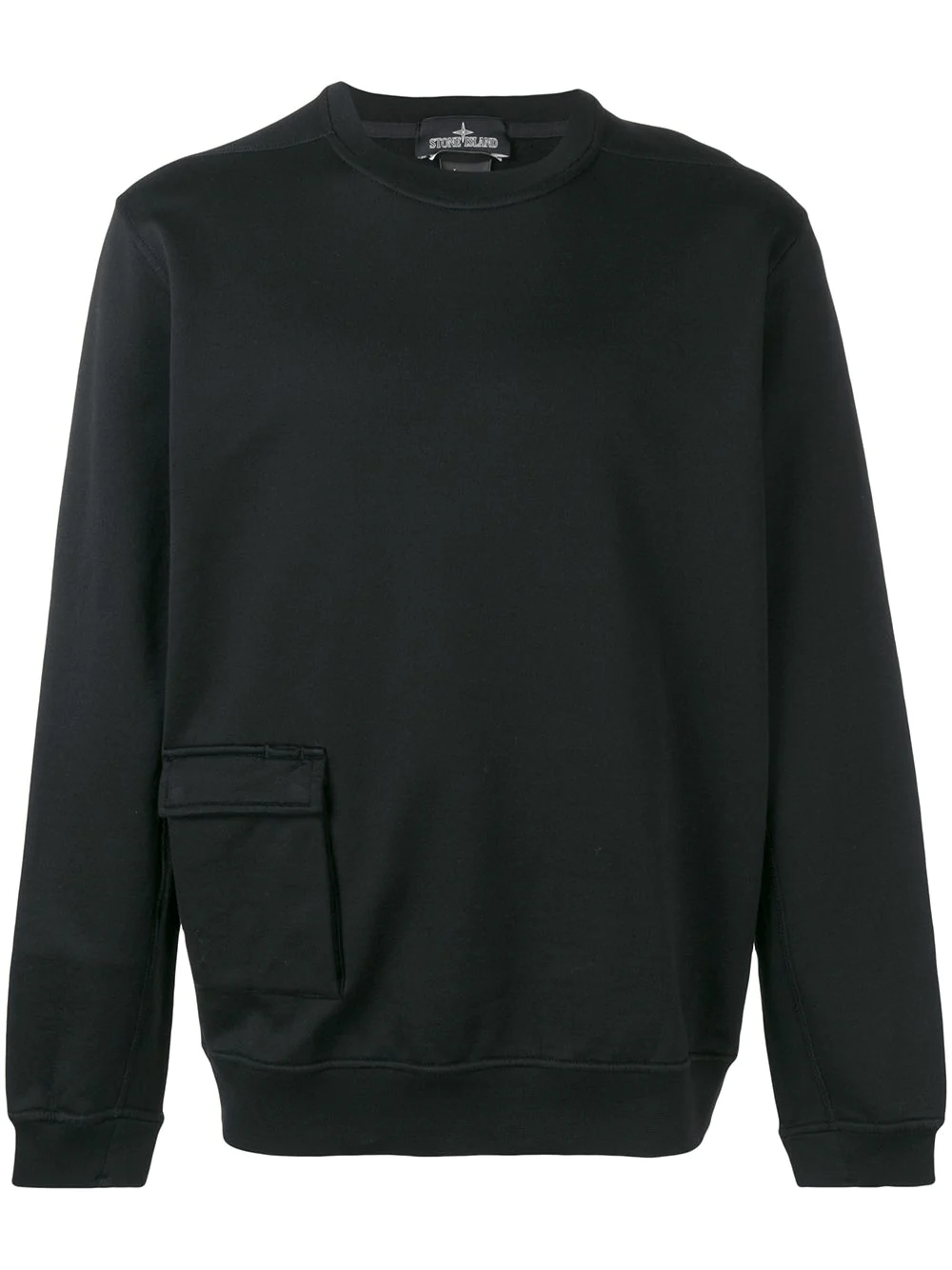 Stone Island Shadow Project Flap Pocket Sweatshirt Black In V0029