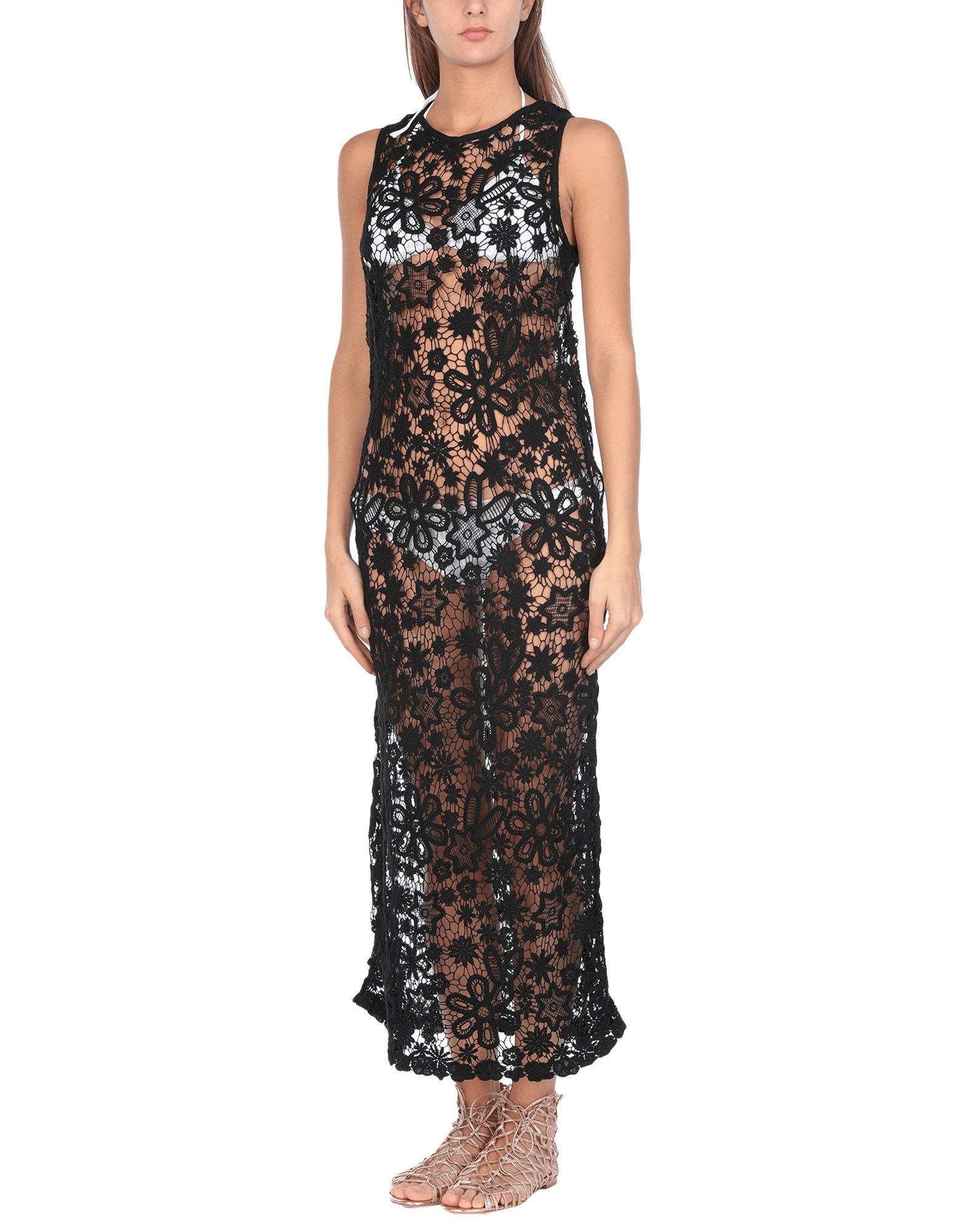 Blumarine Beachwear Coverup In Black ModeSens