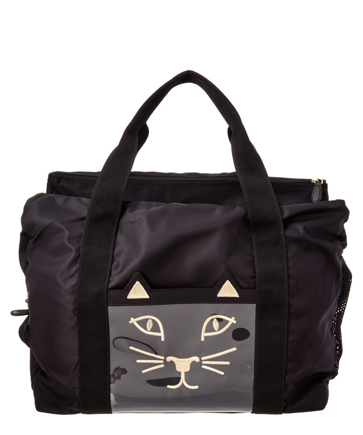 Charlotte Olympia Cat Gym Bag In Black ModeSens