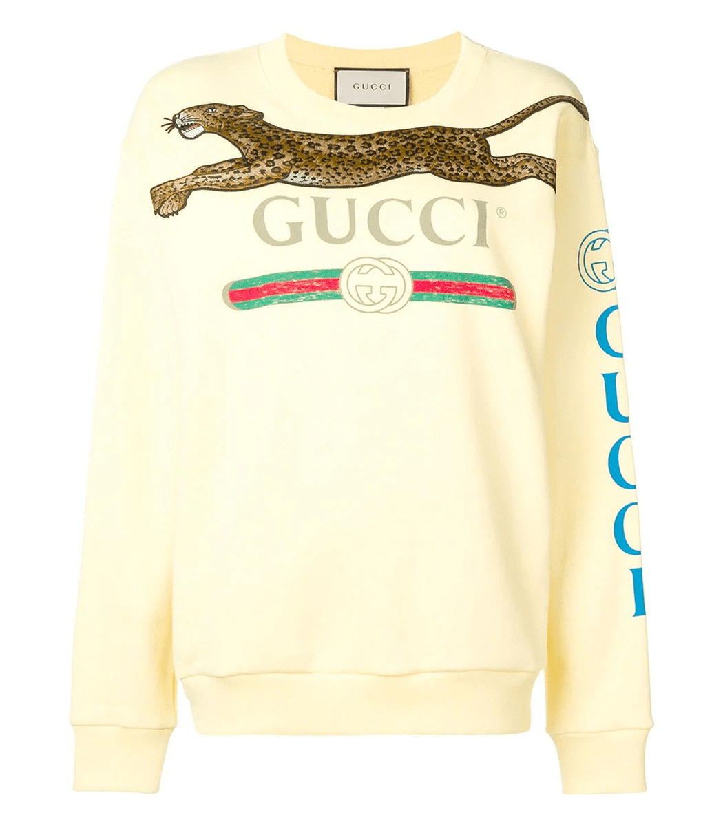 Gucci Large Oversized Sweater In Yellow ModeSens