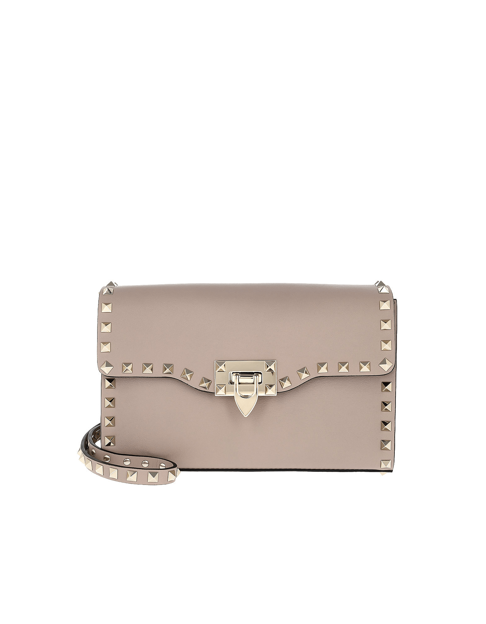 Valentino Garavani Rockstud Small Crossbody Bag Poudre In Pink ModeSens