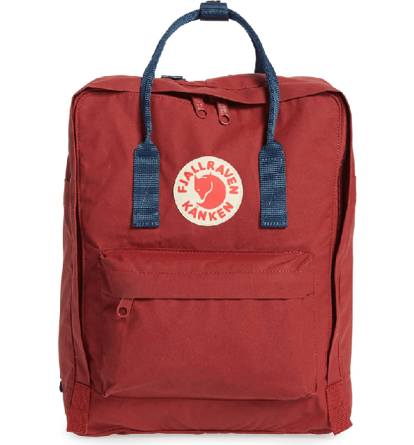 Fjall Raven Kånken Water Resistant Backpack In Ox Redroyal Blue ModeSens