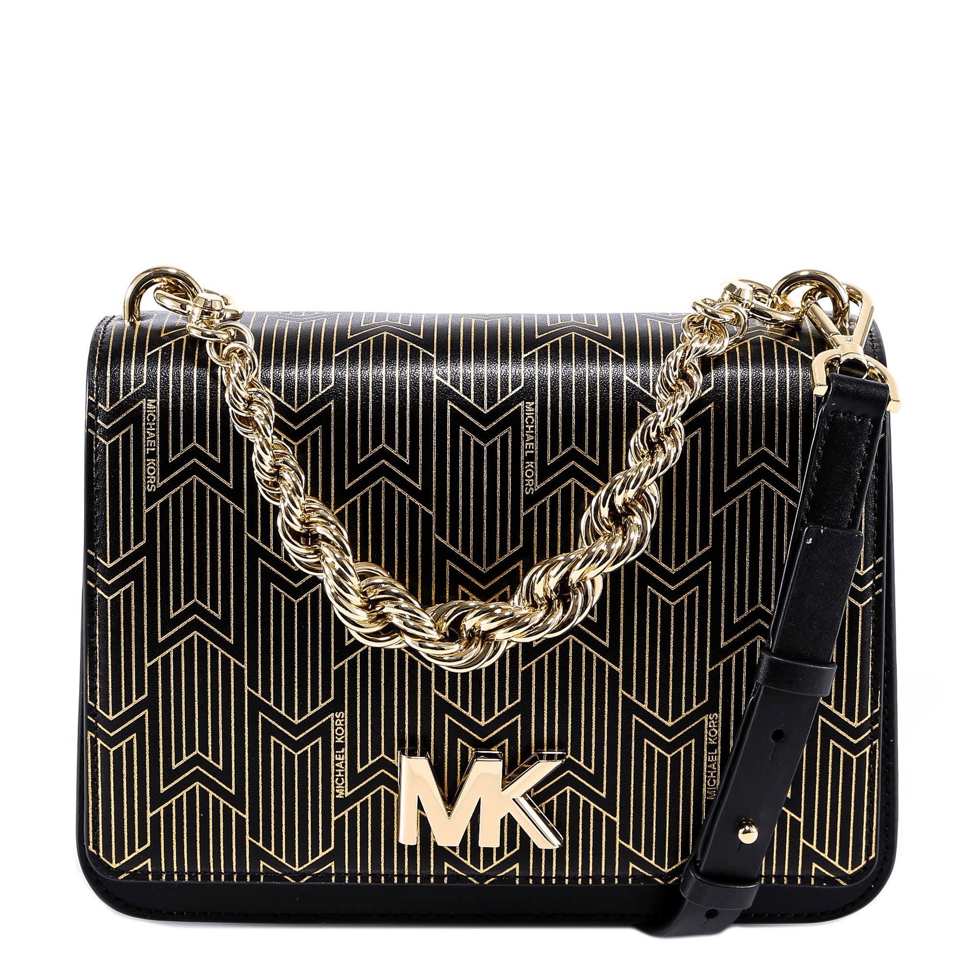 Michael Kors Logo Strap Chain Shoulder Bag In Multi ModeSens