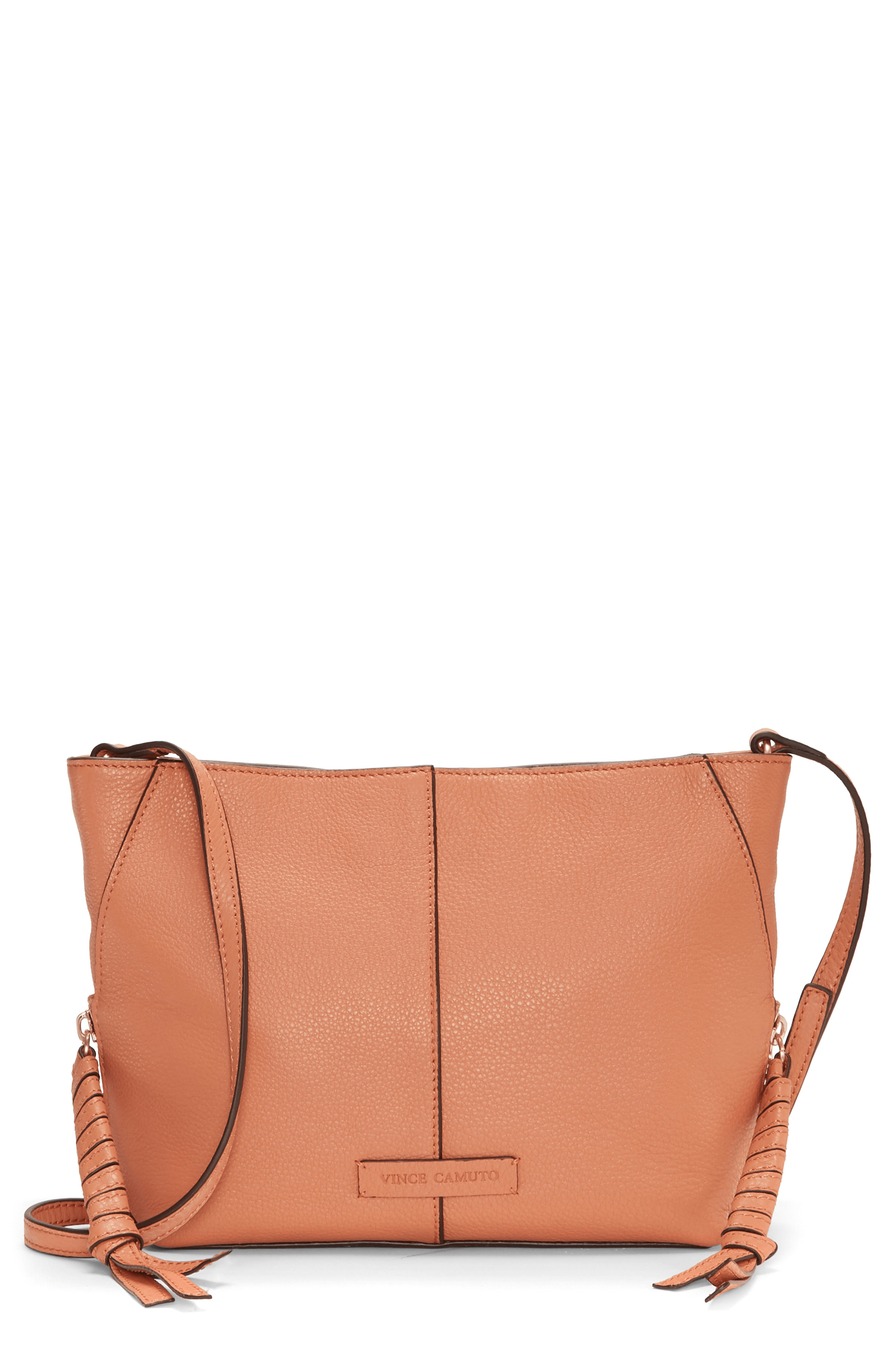 Vince Camuto Cory Leather Crossbody Bag Pink In Sweet Mango ModeSens