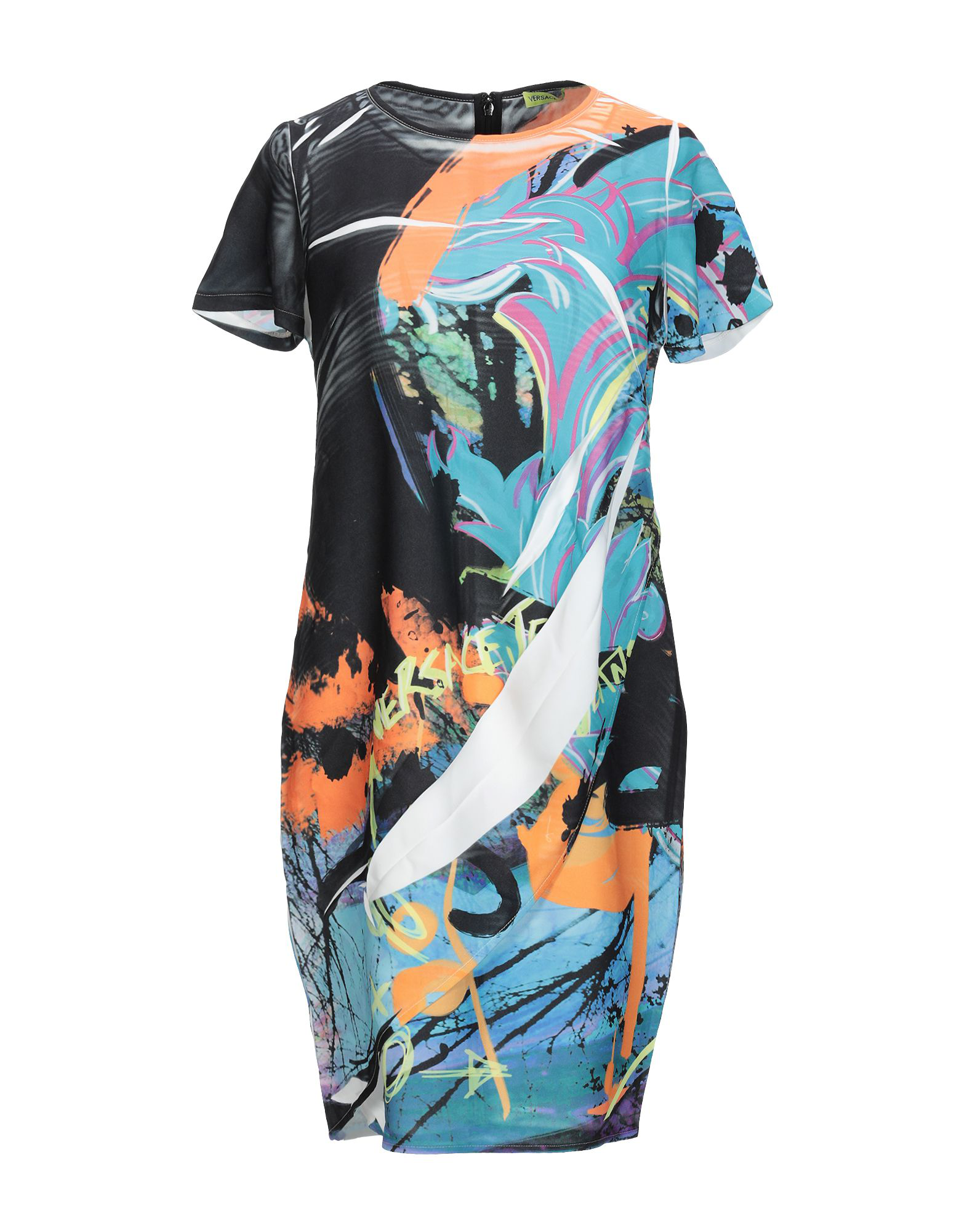 Versace Jeans Short Dress In Turquoise ModeSens