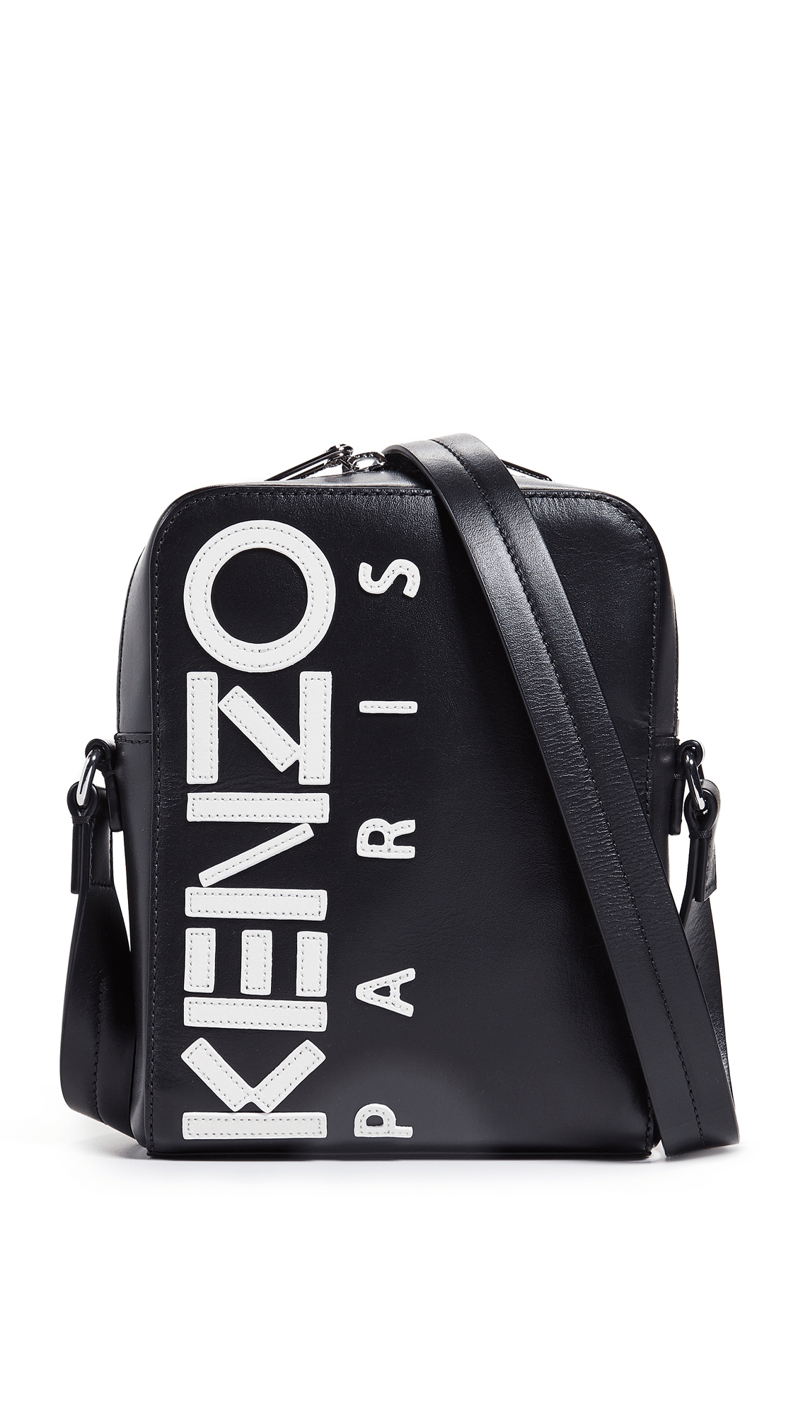 Kenzo Logo Large Crossbody Bag In Black ModeSens