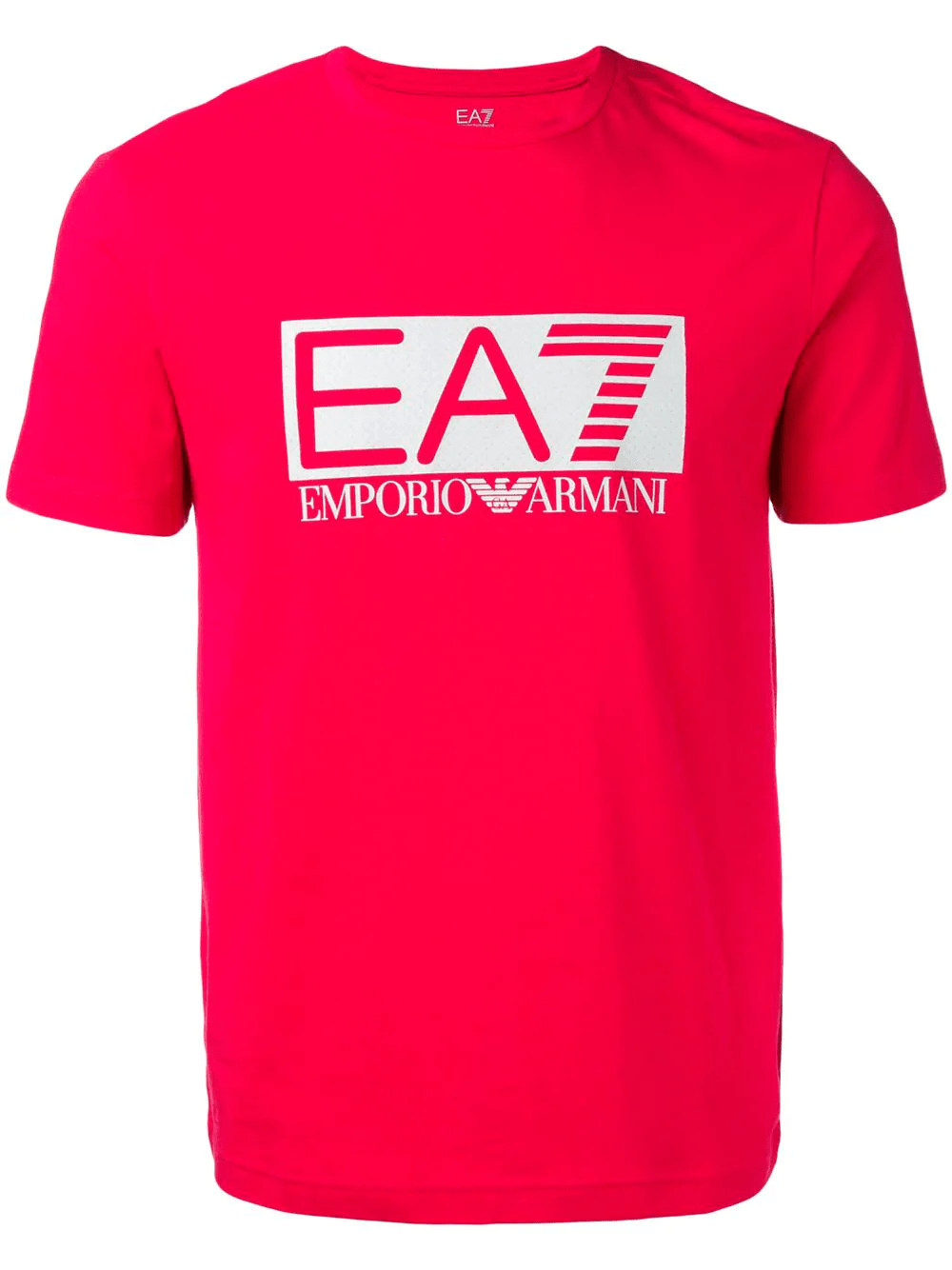 Ea7 Emporio Armani Logo Print Tshirt Red ModeSens