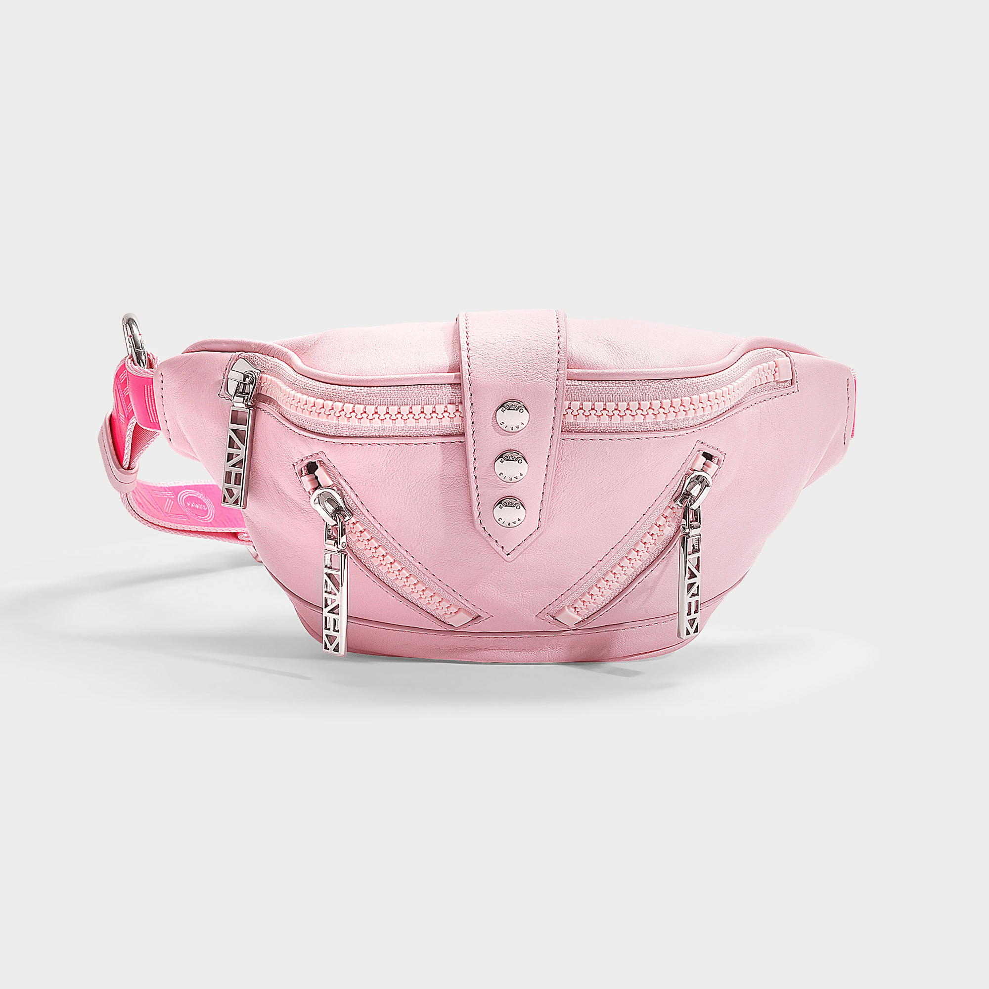 Kenzo Kalifornia Bum Bag In Pastel Pink Calfskin ModeSens