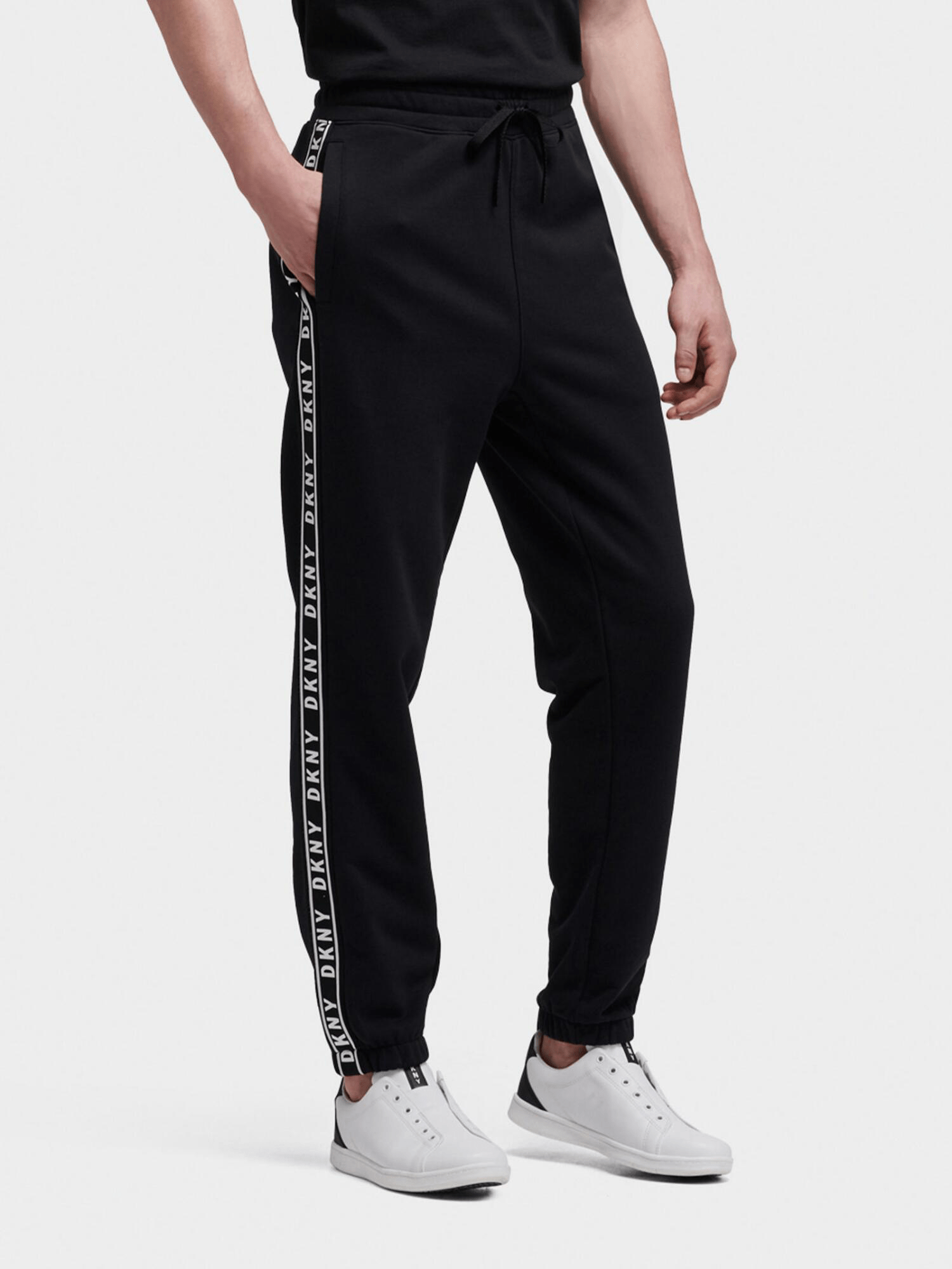 Donna Karan TapedLogo Sweatpant In Black ModeSens