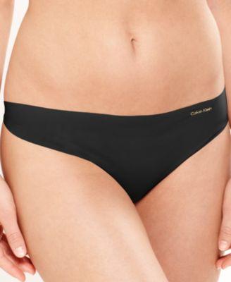 Calvin Klein Invisibles Thong D3428 In Black | ModeSens