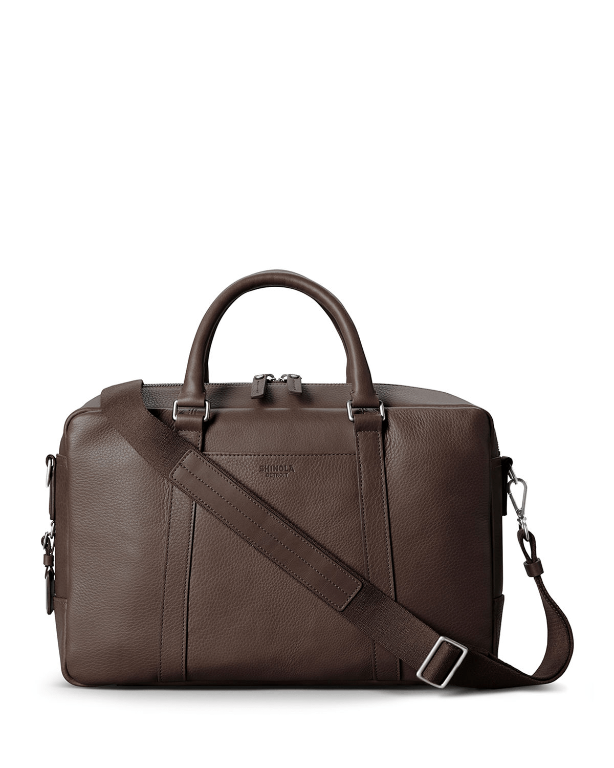 Shinola Men's Slim Leather Briefcase In Chocolate ModeSens