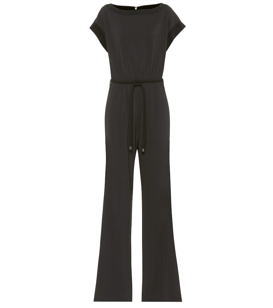 Max Mara Brest CrÊpe Jersey Jumpsuit In Blue ModeSens