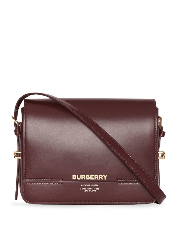 Burberry Grace Leather CrossBody Bag In Red ModeSens