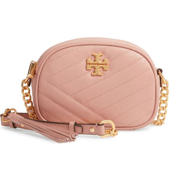 Tory Burch Kira Small Chevron Camera Crossbody In Pink Moon ModeSens