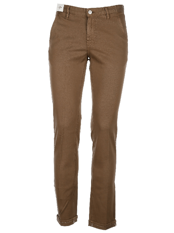 Pt01 Brown Cotton Pants ModeSens