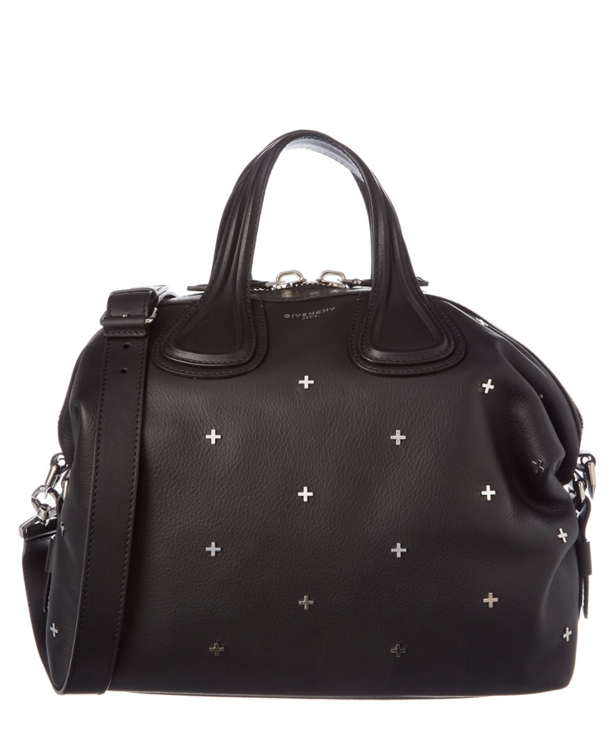 Givenchy Nightingale Medium Leather Satchel' In Black ModeSens