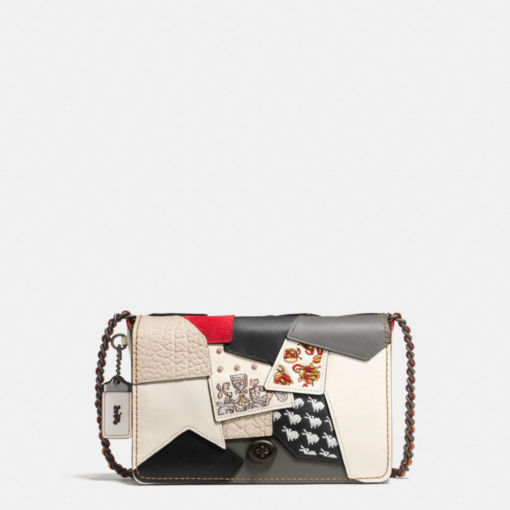 Coach Dinky Crossbody 24 In Embellished Patchwork Leather ModeSens