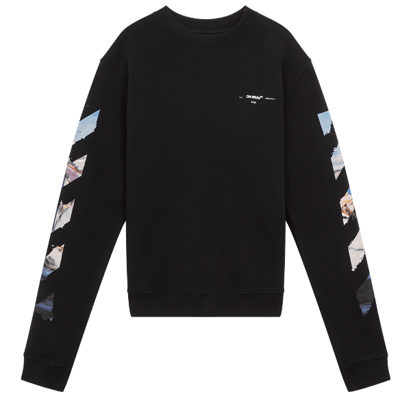 OffWhite Diag Arrows L/S TShirt Black/Multicolor ModeSens