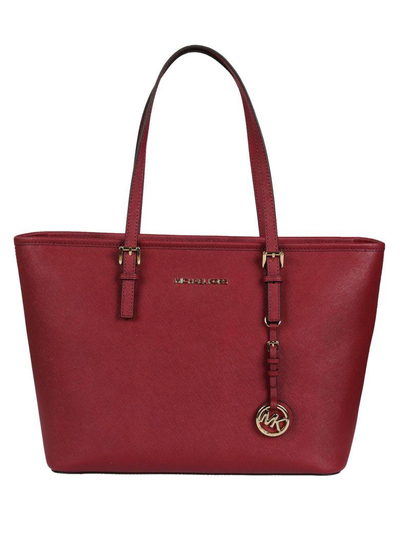 Michael Kors Jet Set Travel Tote In Cherry ModeSens