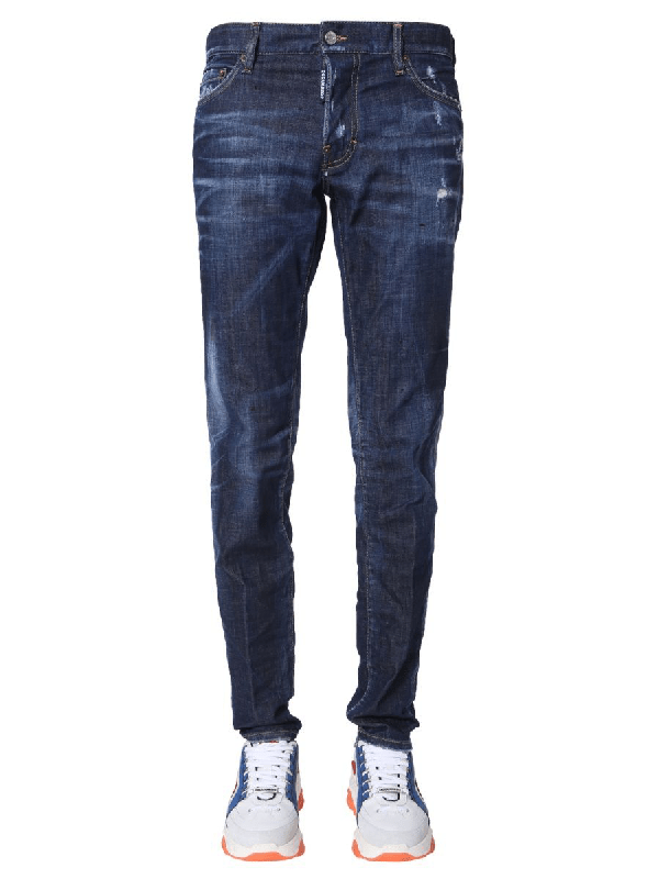 Dsquared2 Blue Cotton Jeans ModeSens