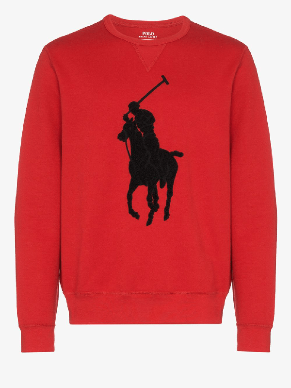 Polo Ralph Lauren Men's Doubleknit Big Pony Crew Neck Sweatshirt In