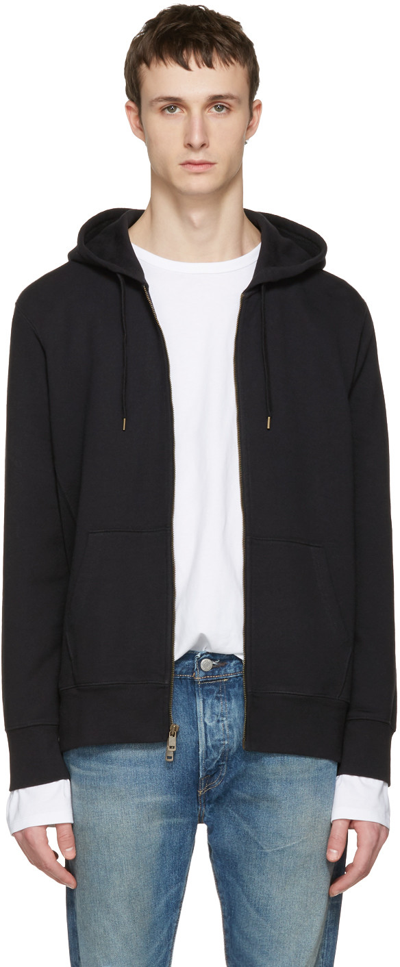 Levi's Black Original Zipup Hoodie ModeSens