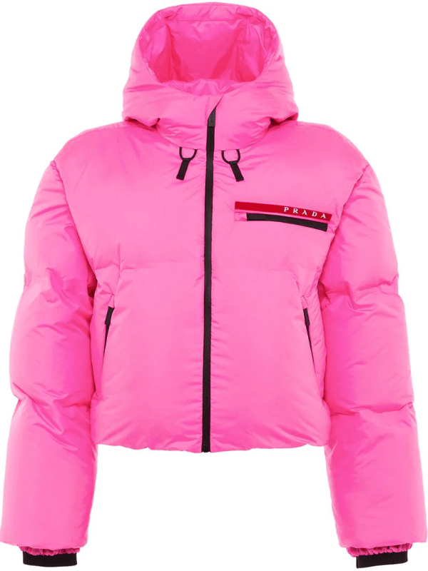 Prada Linea Rossa Hx021 Bonded Puffer Jacket In Pink ModeSens