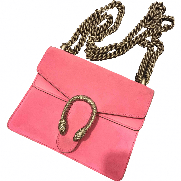 Preowned Gucci Dionysus Pink Suede Handbag ModeSens