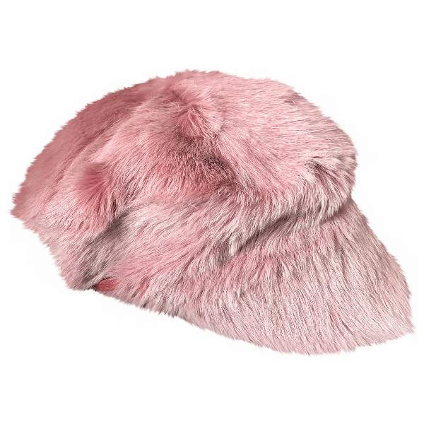 Preowned Prada Pink Fur Hat ModeSens